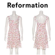 Reformation floral rose print mini dress 10