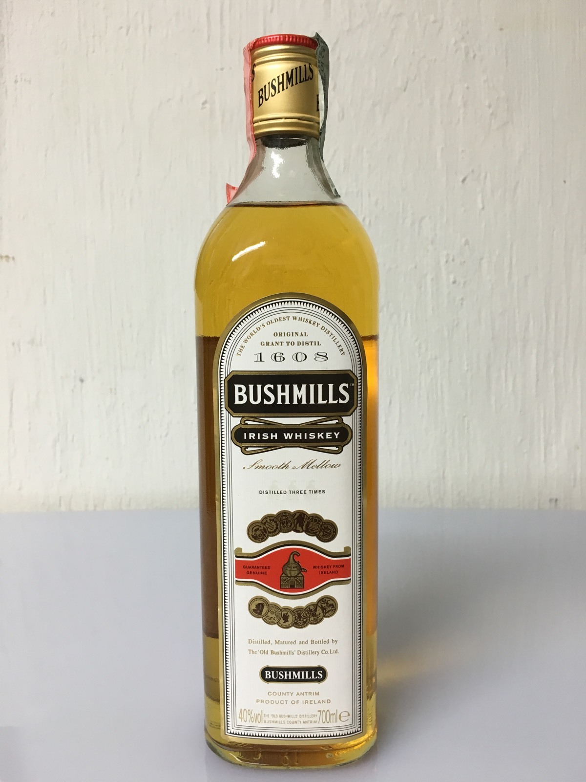 Bushmills Irish Whiskey Smooth Mellow 70cl 40%