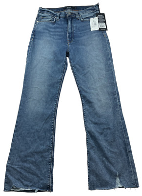 Hudson Jeans Womens size 28 Blue Stretch Denim Barbara Bootcut Crop New