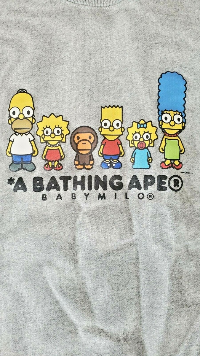 USED A Bathing Ape BAPE x The Simpsons Baby Milo sweatshirt USED A Bathing Ape BAPE x The Simpsons Baby Milo sweatshirt