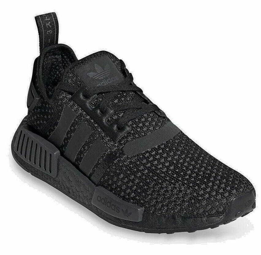 ADIDAS NMD R1 J BLACK OUT PACK ATHLETIC RUNNING SHOES 5Y Size 6