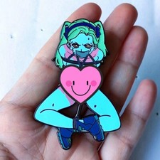 Glitter Cyberpunk 2077 Edgerunners Imprisoned Rebecca Metal Pin Badge Figure