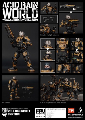 11684 TA Toys Alliance ACID RAIN FAV-A73 Yellowjacket Captain 3.75 1/18 - Picture 3 of 7