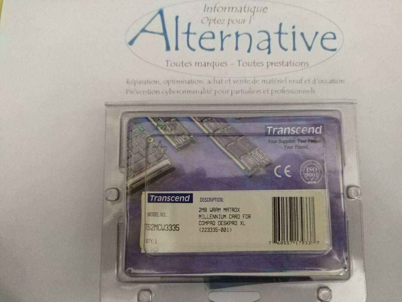 Barrette memoire TS2MCW3335 2MB WRAM pour carte Matrox Millenium MGA