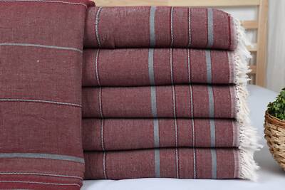 Wedding Gift Blankets, Brick Throw, 83x103 Inches, Striped Throw