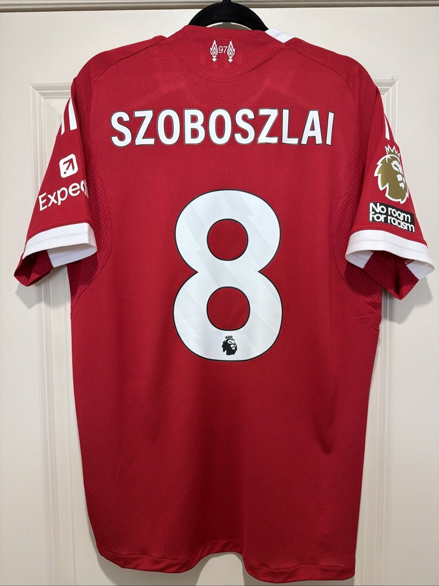Dominik Szoboszlai #8 Mens LARGE Adidas Liverpool Authentic Home