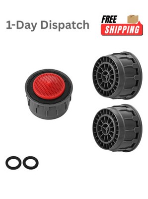 3 Pack Faucet Aerator 2.2GPM Water Flow Restrictor Bathroom Kitchen Insert