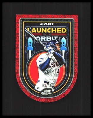 2025 Yordan Alvarez Cosmic Chrome Launched Into Orbit Lunar Eclipse /10 #LIO-35