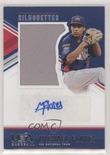 2018 USA Baseball Stars & Stripes Jerseys Blue Ink /149 Michael Flores Auto 0a2