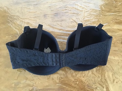 Chantelle Molded Cup 36 DDD Black Bra, Full Coverage / T Shirt, C13F50 - Picture 2 of 4