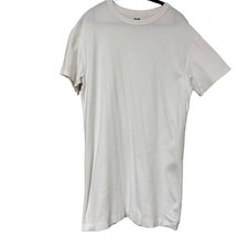 UNIQLO U White Crew Neck Dress Size M Knee-Length Sustainable Women