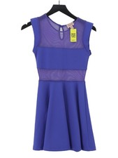 Topshop A-Line Midi Dress UK6 in Purple
