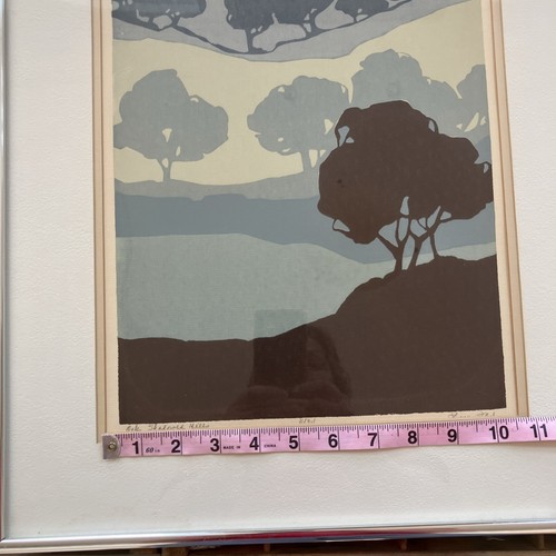 Vintage Druck signiert von Lynn Fash Oak Shadowed Hills selten Nachlass - Bild 9 von 11