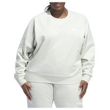 adidas Logo Crew Neck Sweatshirt Plus Womens Green JD7971-A