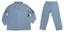 Club Room XXL 2-Piece Oxford Plaid Button Down Top & Bottoms Mens Pajama Set NWT