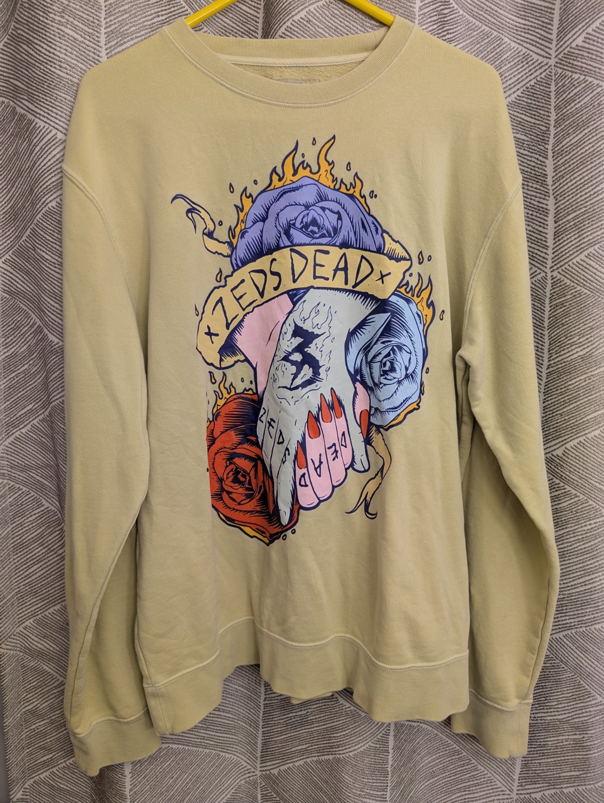 Zeds Dead 3D Hands Roses Sweatshirt