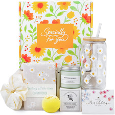 Birthday Gifts for Women Teen Girls, Sending Sunshine Gift Basket 9PCS for Women