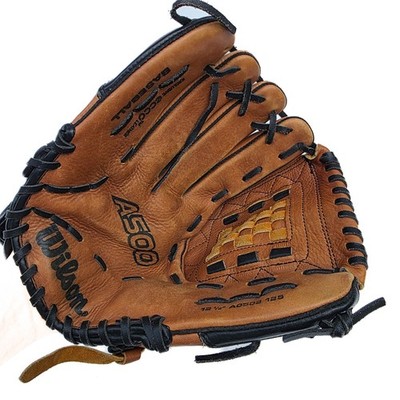 Wilson A500 AO502 12.5'' LHT Baseball Glove ECCO Leather Outfield Brown