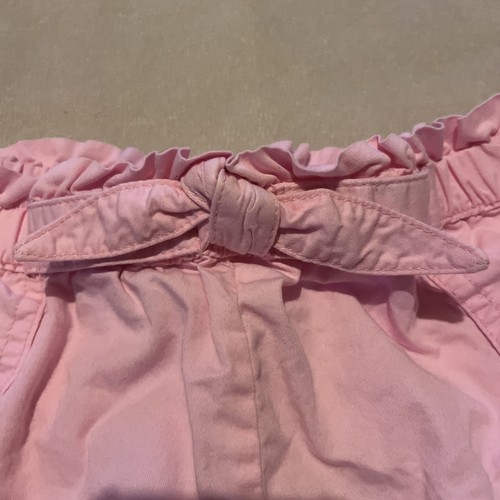 Polo Ralph Lauren Girl’s Pink Bow Pull On Shorts Size 14 Stretch Elastic Waist - Picture 2 of 9