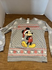 Disney Mickey Mouse Christmas Sweatshirt Child  s Small 3-5 