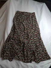 Vtg 90s Kathie Lee Collection Skirt 28x34 Abstract Boho Office Chic Lightweight