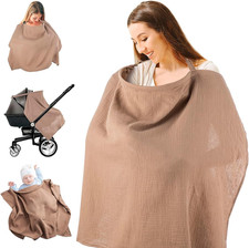 Nursing Covers for Breastfeeding, Breathable Breast Feeding Cover up with Wire H