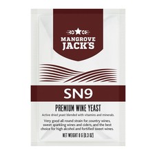 Mangrove Jacks Premium Wine Cider SN9 Yeast 8g Sachet Fortified High Alcohol 