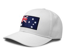 Australia Flag Hat for Men Women – Snapback Trucker Baseball Cap (All White)