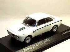 1/43 Diecast Alfa Romeo GTA 1300 Junior White Classic Miniature Car