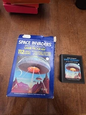 Space Invaders (Atari 2600, 1982) with Box Vintage Tested Working