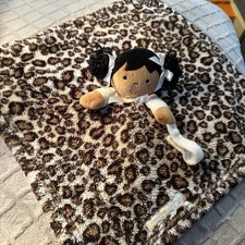 Blankets  Beyond Baby Doll Lovey Paci Holder Brown Skin Cheetah Hard To Find