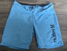 Hurley Mens Size 36 Blue Surf Swim Swimming Board Shorts
