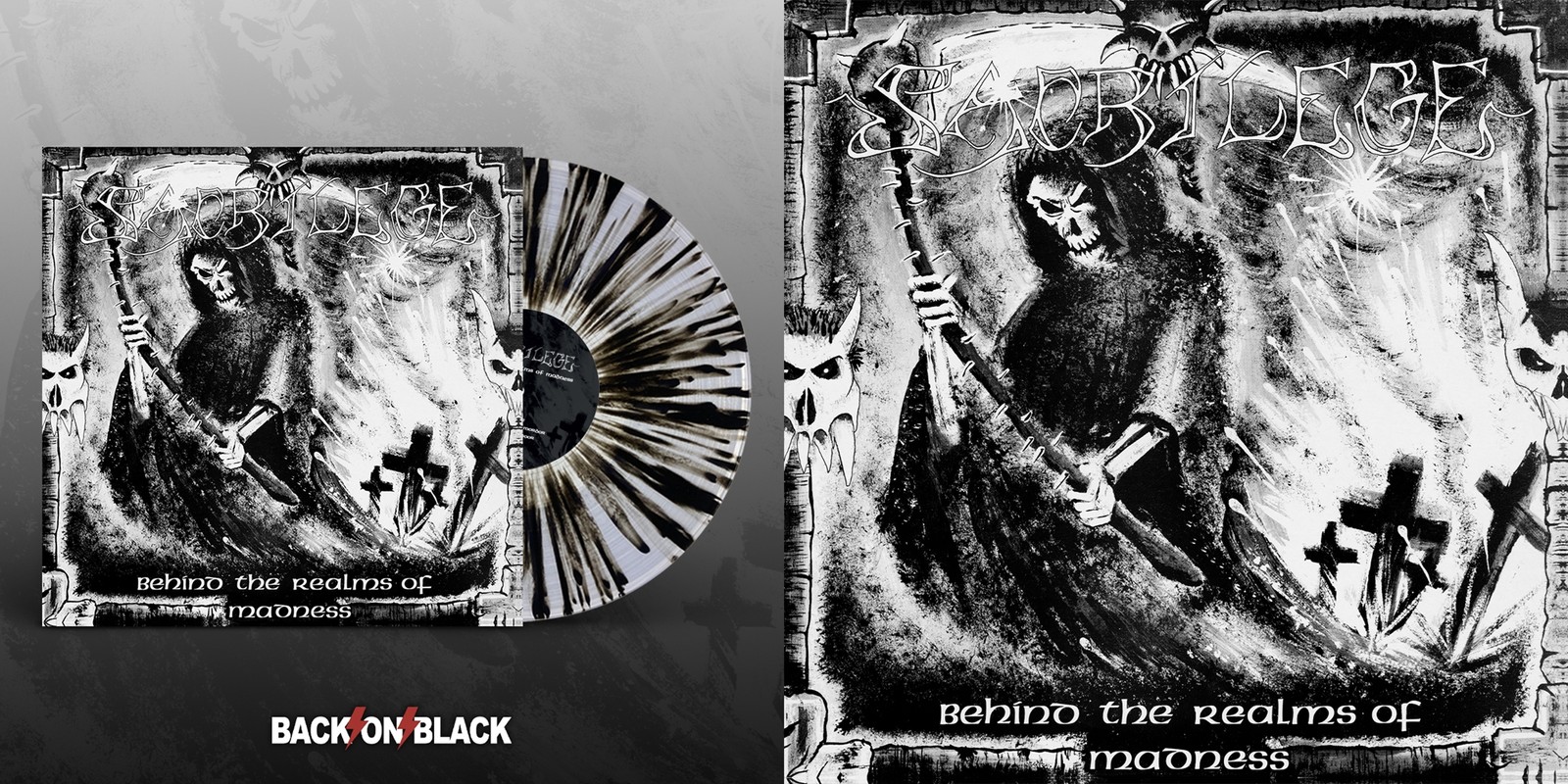 Sacrilege Behind The Realms Of Madness (clear W/ Black Splatter Vinyl 2lp) 2LP N