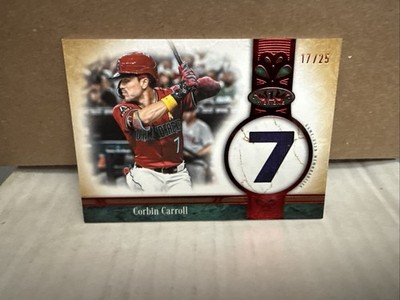 2026 Topps Tier One Corbin Carroll Red Jersey Number Relic /25