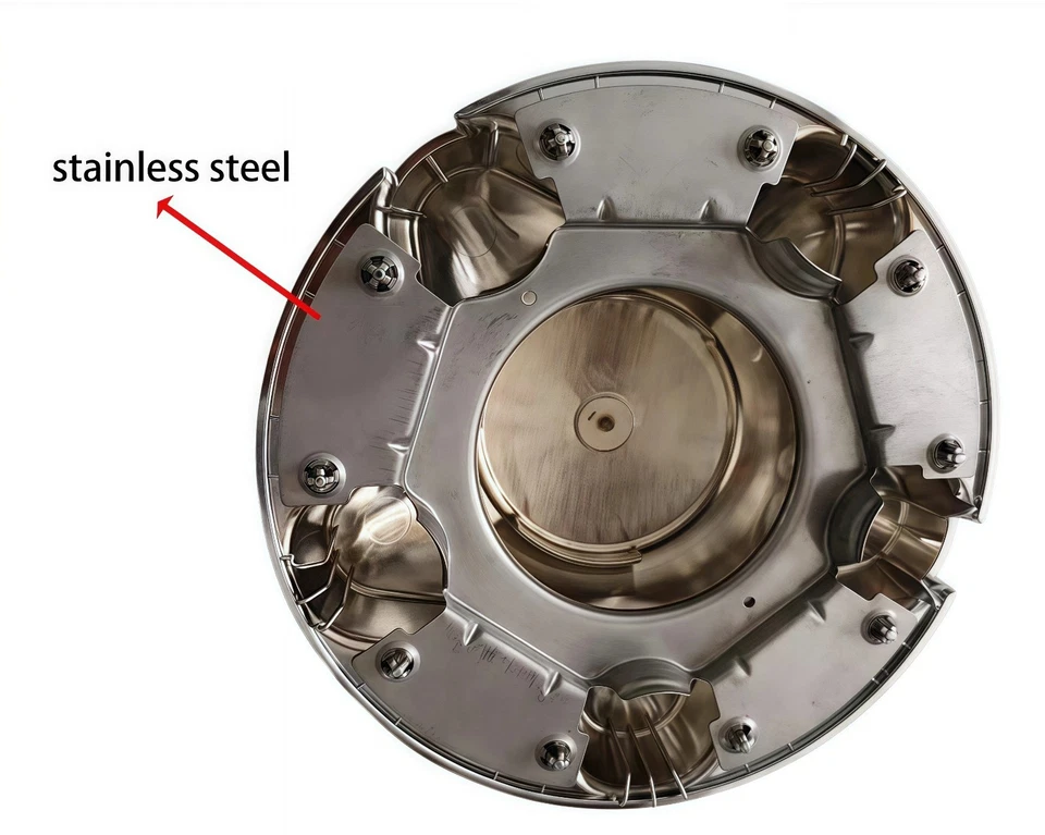 4x7in Silver Chrome Wheel Hub Covers Suitable For 1997-2003 Ford F150 Expedition Foto 3 de 4