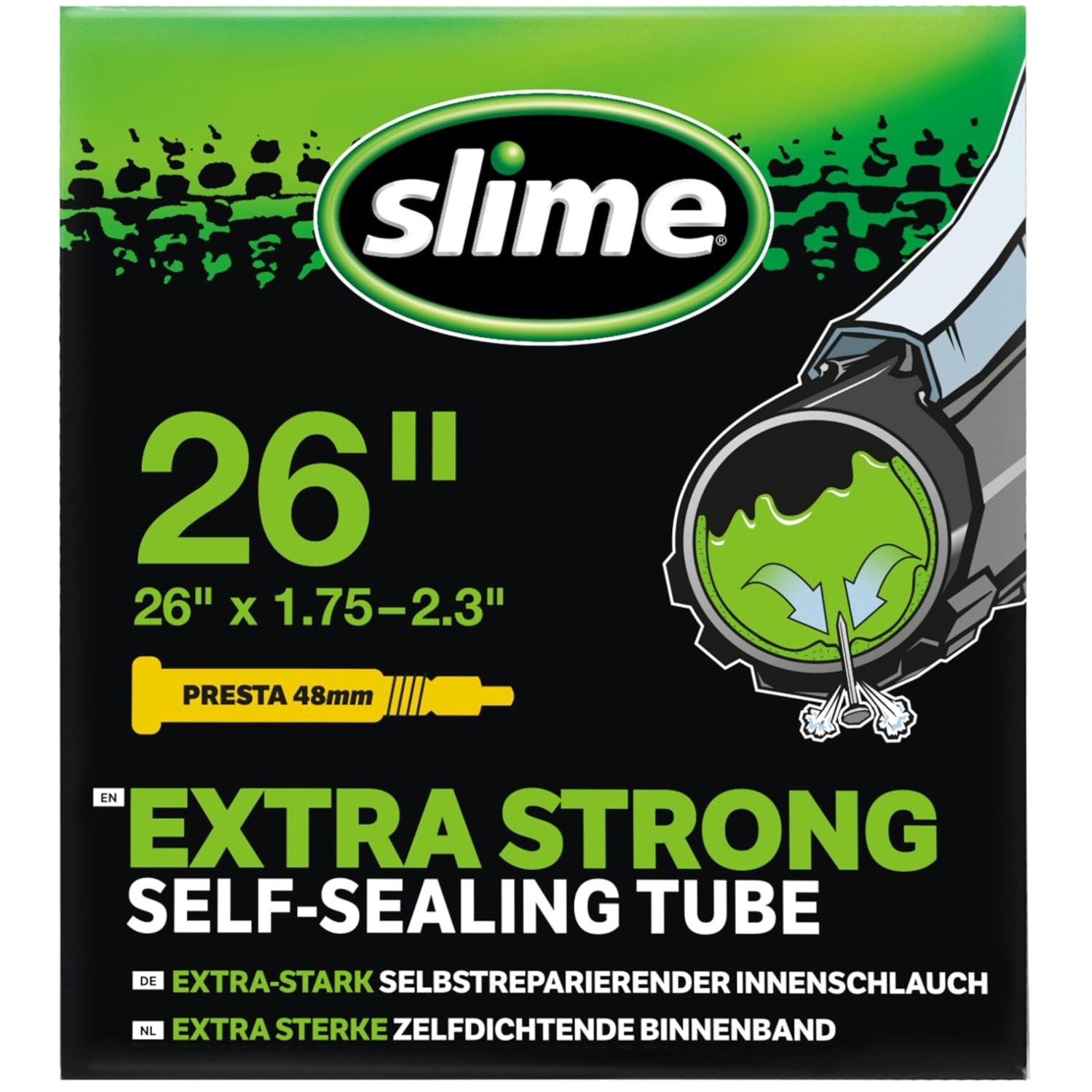 (New) Bike Inner Tube 26" Presta Valve Self-Healing (27.89 USD)