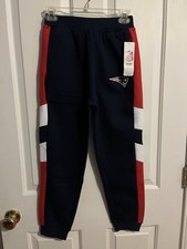 New England Patriots NFL Youth Boys Navy Fleece Sweatpants Size Large 10 - 12