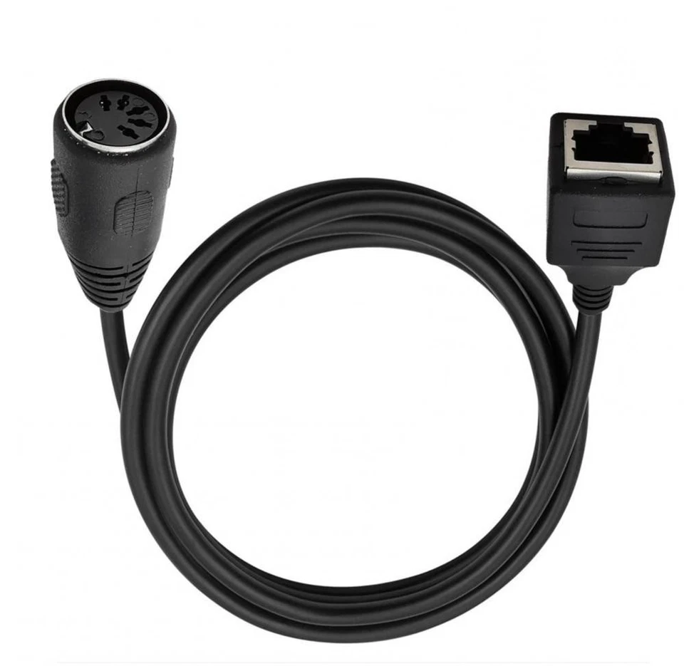 5-Pin DIN MIDI to RJ45 Adapter Cable 8P8C Plug & Play | Female to Female  - Image 3 of 4