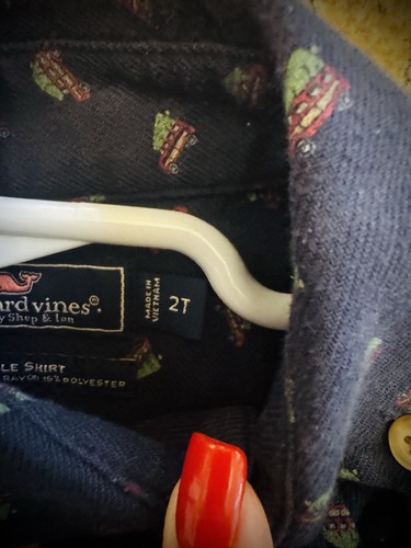 Vineyard Vines Christmas Truck Flannel 2t - Picture 2 of 3