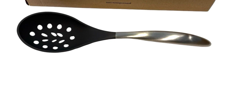 Cuchara ranurada profunda serie culinario silicona acero inoxidable Princess House #870 Foto 2 de 4