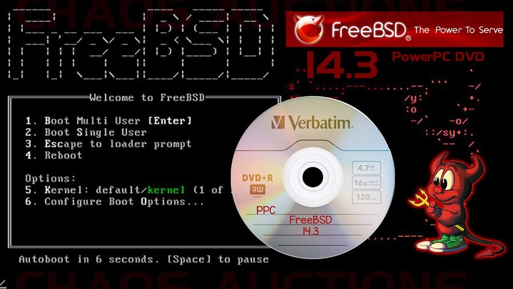 FreeBSD 14.3 PPC DVD
