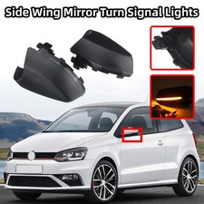 Für Polo 6R 6C MK5 2009-2017  Spiegelblinker Außenspiegel Blinker Schwarz