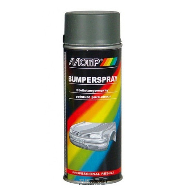 Bombe de peinture pare-choc anthracite Motip pour rénover les plastiques ternis