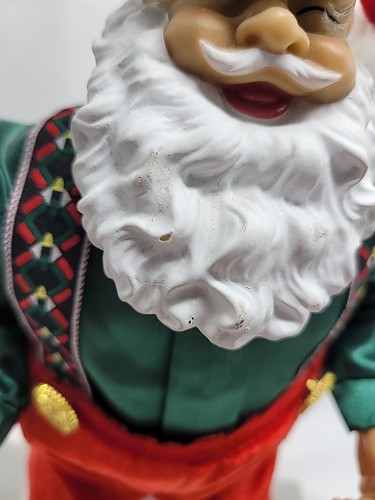 Babbo Natale Kmart danzante vintage non balla ma suona ancora musica 13" - Foto 3 di 16