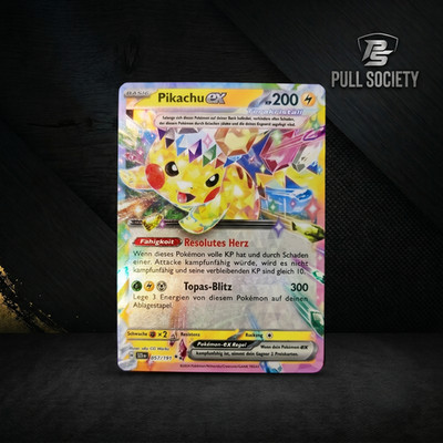 Pikachu ex 057   Stürmische Funken   NM   Deutsch