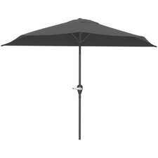 9' Half Patio Umbrella - Navy Blue