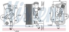 �lk�hler, Motor�l wassergek�hlt 91299 NISSENS f�r BMW X5 X6 5 7 5 Gran Turismo 3