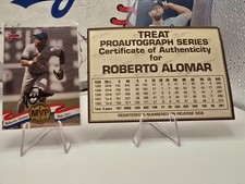 1993 Donruss Robero Alomar Autograph with COA
