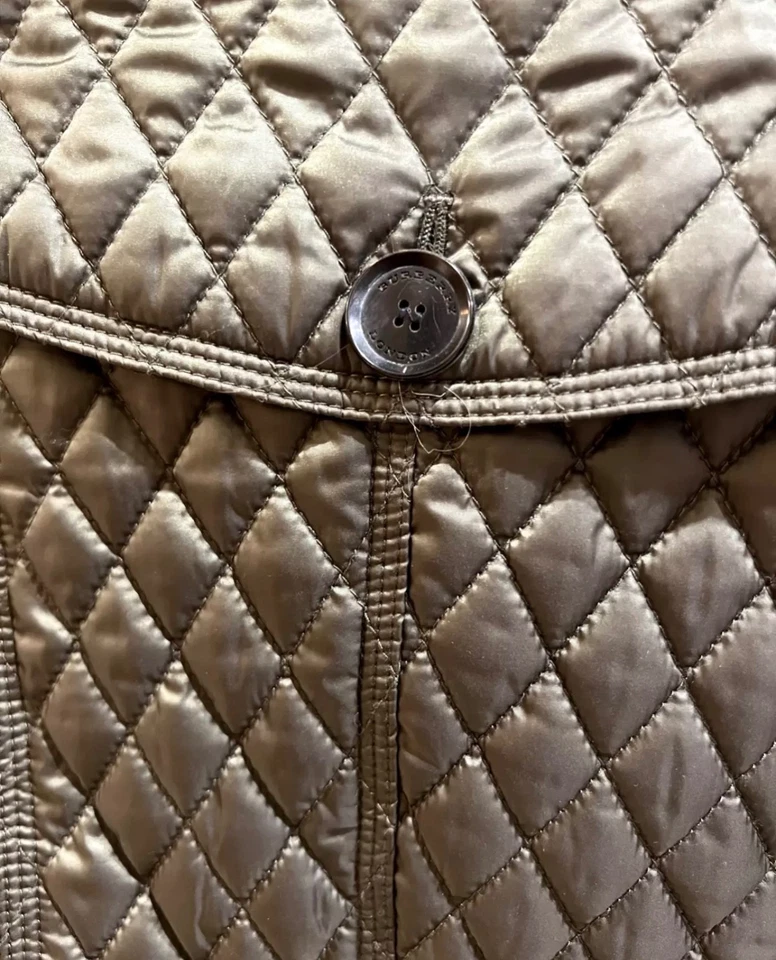 Chaqueta acolchada Burberry London - Con cinturón - Talla 40IT - Verde oliva Foto 4 de 4