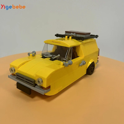 OFAH 3 Räder gelb Reliant Regal Van Ziegel Modell MOC - 278 Stück, 8 Bolzen